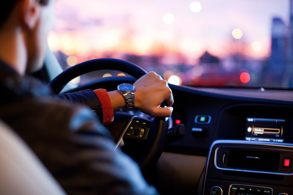 driver in car